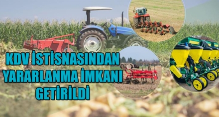 KDV İSTİSNASINDAN YARARLANMA İMKANI GETİRİLDİ