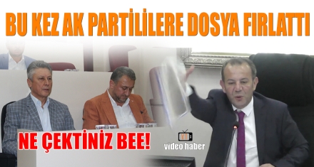 BU KEZ AK PARTİLİLERE DOSYA FIRLATTI 
