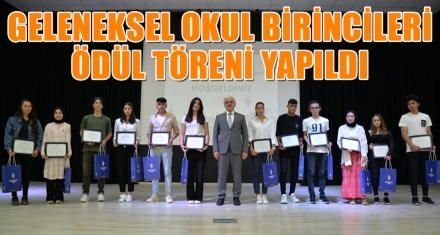 GELENEKSEL OKUL BİRİNCİLERİ ÖDÜL TÖRENİ YAPILDI