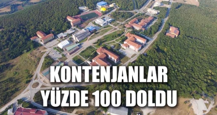 KONTENJANLAR YÜZDE 100 DOLDU