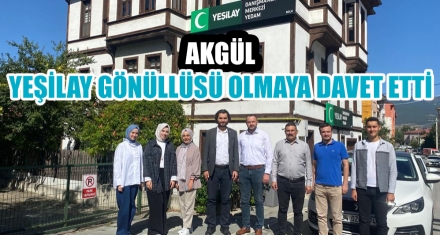 AKGÜL YEŞİLAY GÖNÜLLÜSÜ OLMAYA DAVET ETTİ 