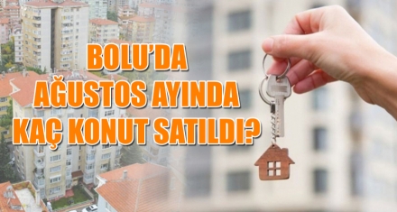 BOLU'DA AĞUSTOS AYINDA KAÇ KONUT SATILDI?