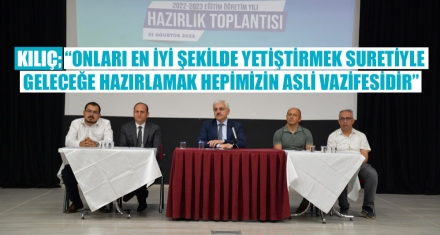 EĞİTİM ÖĞRETİM YILI HAZIRLIK TOPLANTISI YAPILDI