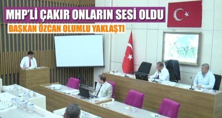 MHP'Lİ ÇAKIR ONLARIN SESİ OLDU