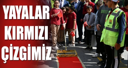 ‘YAYALAR KIRMIZI ÇİZGİMİZ'
