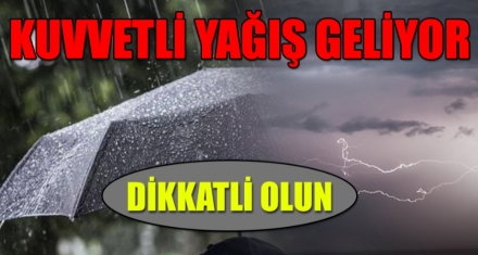 METEOROLOJİ UYARDI