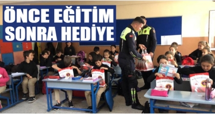 ÖNCE EĞİTTİLER SONRA HEDİYE VERDİLER