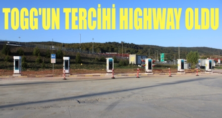 TOGG ŞARJ İSTASYONLARI  HIGHWAY'DE KURULDU