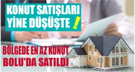 EN AZ KONUT YİNE BOLU'DA SATILDI