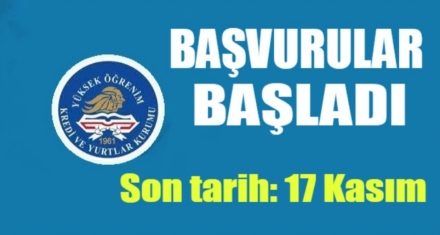 KYK BURS BAŞVURULARI BAŞLADI