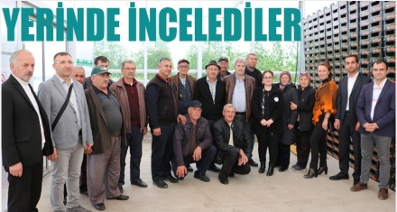 MODERN SULAMA İÇİN SAKARYA'YA GİTTİLER 