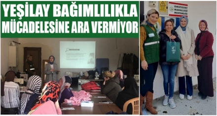 YEŞİLAY MÜCADELEDE ARA VERMİYOR 