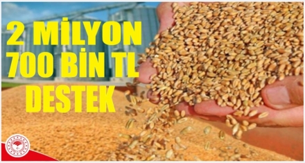 2 Milyon 700 Bin TL Destek