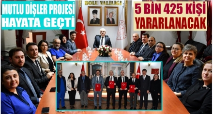 Bolu mutlu dişler projesi hayata geçti