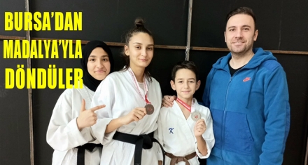 BURSA'DAN MADALYAYLA DÖNDÜLER 