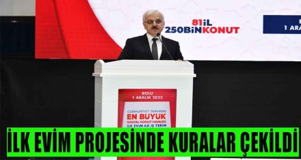 İLK EVİM PROJESİNDE KURALAR ÇEKİLDİ