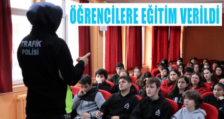 ÖĞRENCİLERE EĞİTİM VERİLDİ