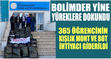 BOLİMDER YİNE YÜREKLERE DOKUNDU