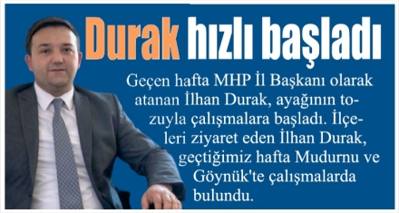 Durak; ‘Kaybedecek vaktimiz yok'