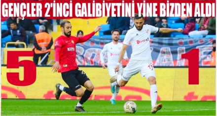 GENÇLER İKİNCİ GALİBİYETİNİ YİNE BİZDEN ALDI