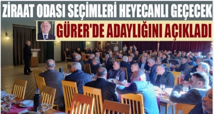 İsmail Gürer'de adaylığını açıkladı
