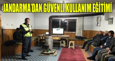 JANDARMA'DAN GÜVENLİK KULLANIMI EĞİTİMİ