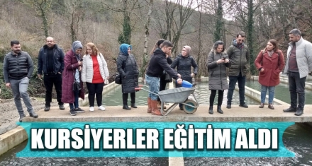 KURSİYERLER EĞİTİM ALDI
