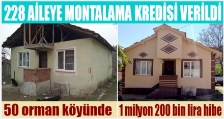 ORKÖY'DEN 228 AİLE MONTALAMA KREDİSİ VERİLDİ