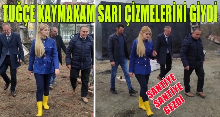 TUĞÇE KAYMAKAM  YATIRIMLARI İNCELEDİ