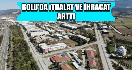 BOLU'DA İTHALAT VE İHRACAT ARTTI