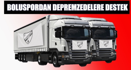 BOLUSPORDAN DEPREMZEDELERE DESTEK
