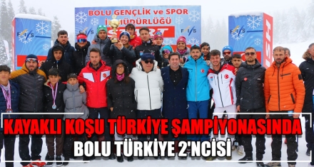 KAYAKLI KOŞU TÜRKİYE ŞAMPİYONASINDA BOLU TÜRKİYE 2'NCİSİ