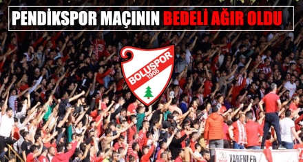 PENDİKSPOR MAÇININ BEDELİ AĞIR OLDU