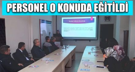 TÜTÜN VE MADDE KULLANIMI BOZUKLUĞU EĞİTİMİ VERİLDİ