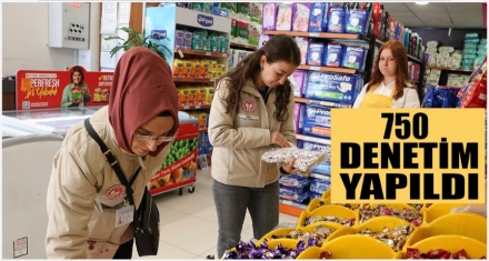 750 DENETİM YAPILDI