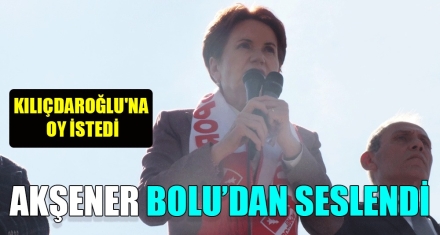 AKŞENER BOLU'DAN SESLENDİ