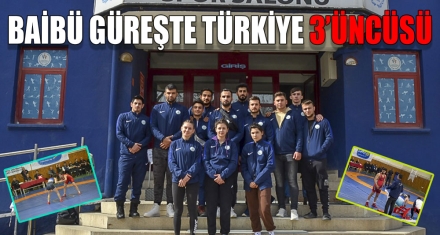 BAİBÜ GÜREŞTE TÜRKİYE 3'ÜNCÜSÜ 