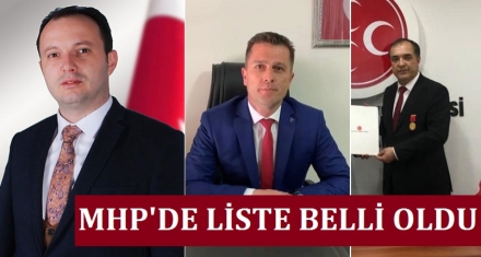 MHP'DE ADAYLAR BELLİ OLDU
