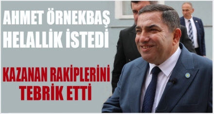 ÖRNEKBAŞ BÖYLE TEŞEKKÜR ETTİ