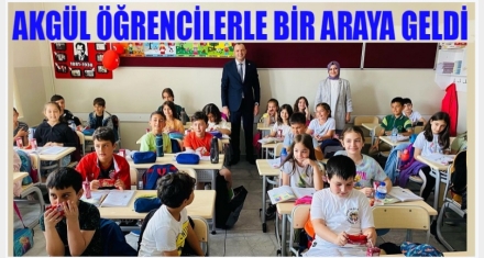 AKGÜL ÖĞRENCİLERLE BİR ARAYA GELDİ 