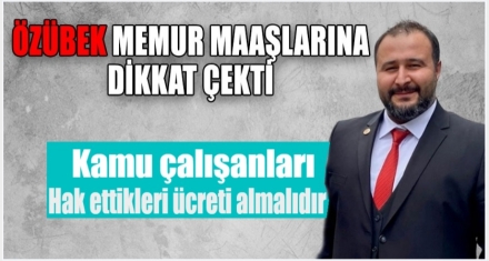 ÖZÜBEK İSTEKLERİNİ SIRALADI 