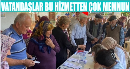 SAĞLIK İÇİN VATANDAŞIN AYAĞINA GİTTİLER 
