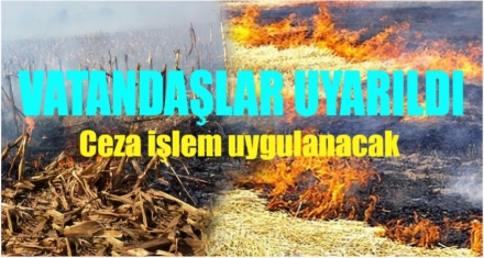 VATANDAŞLARI UYARDILAR 