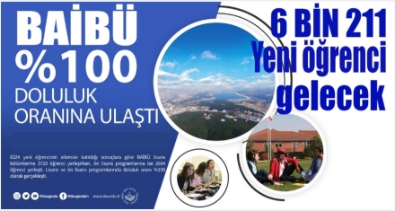 BAİBÜ'DE KONTENJANLAR DOLDU