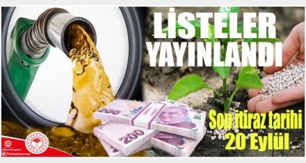 DESTEKLEME LİSTELERİ ASKIYA ÇIKTI