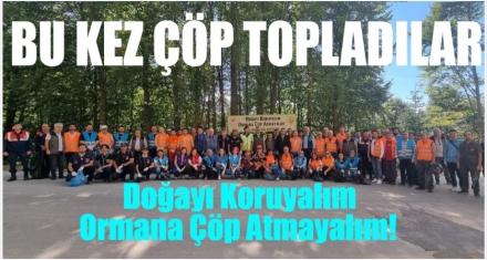 Doğayı koruyalım ormana çöp atmayalım