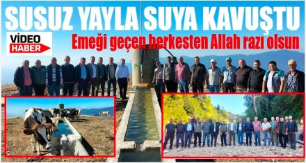SUSUZ YAYLA SUYA KAVUŞTU