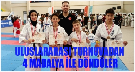 ULUSLARARASI TURNUVADAN 4 MADALYA