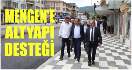 BOLU BELEDİYESİNDEN MENGEN'E DESTEK 