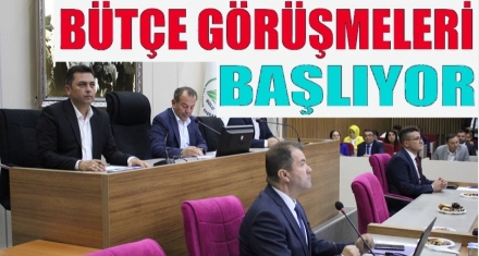 BÜTÇE GÖRÜŞMELERİ BAŞLIYOR